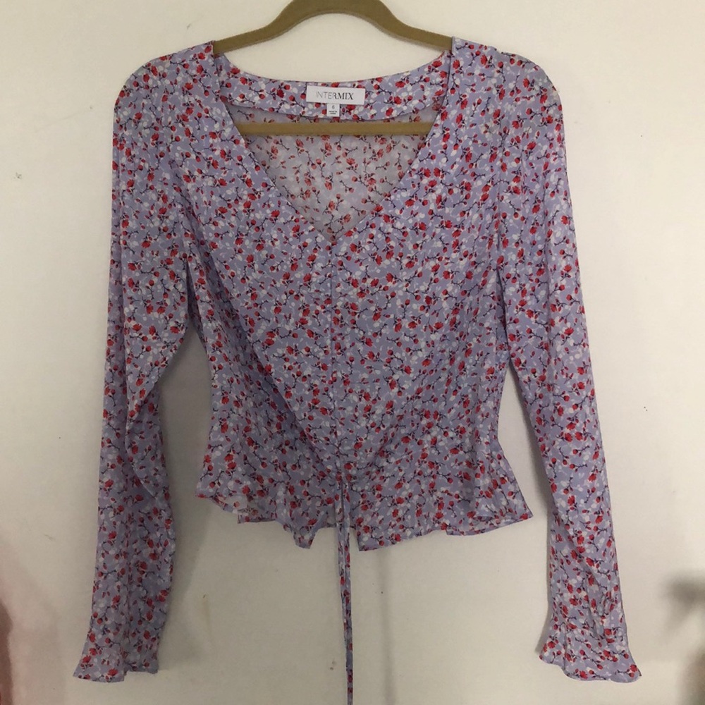 NWOT INTERMIX Silk Blouse Sz 6